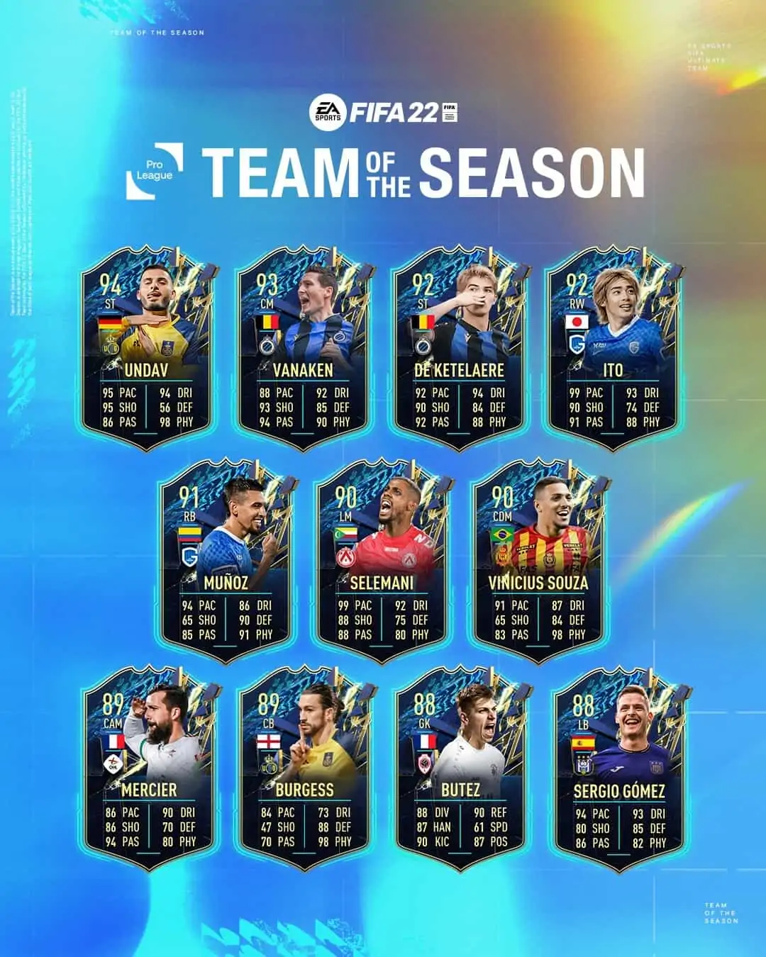 pro league tots fifa 22