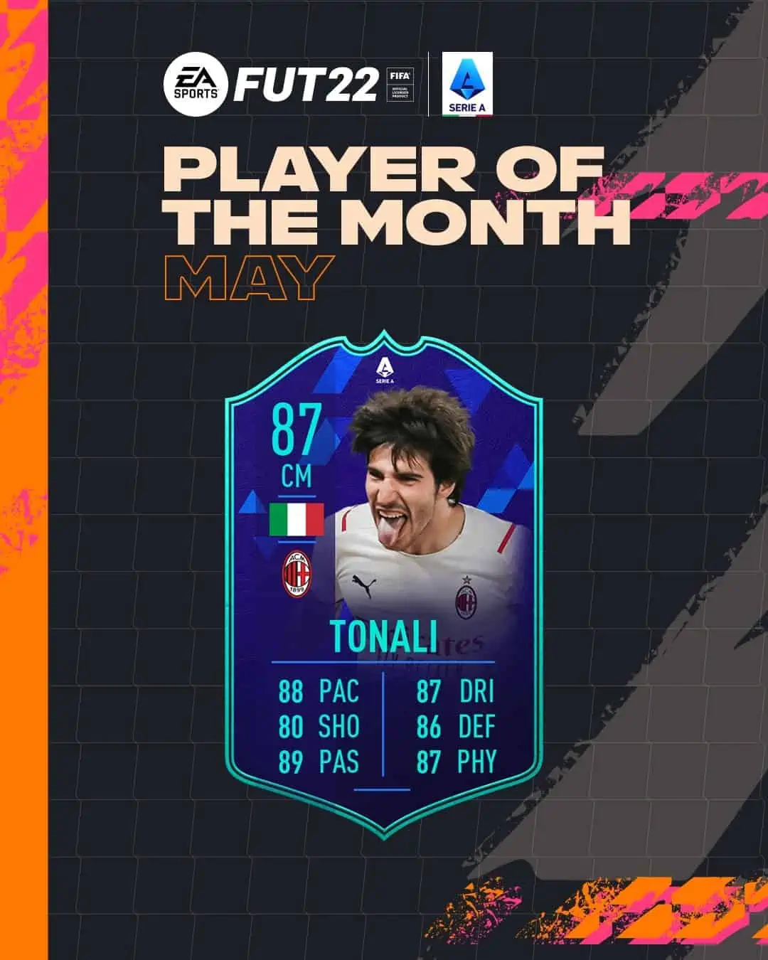 tonali potm serie a fifa 22