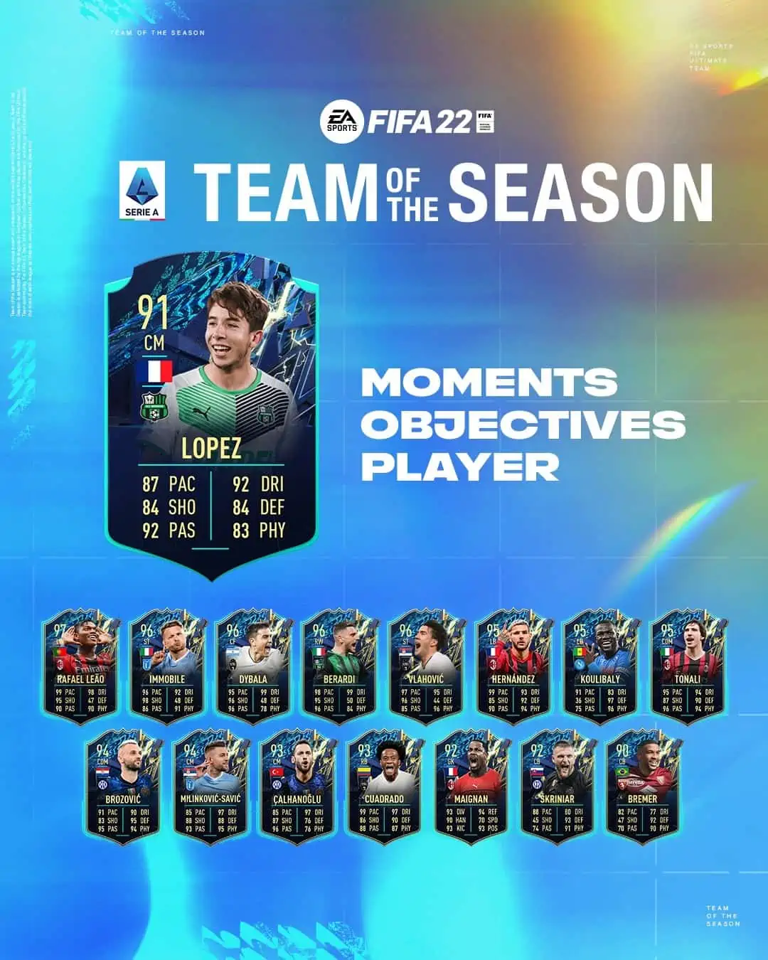 obiettivi lopez tots moments fifa 22