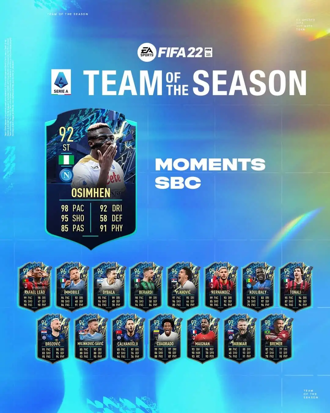 osimhen tots moments fifa 22