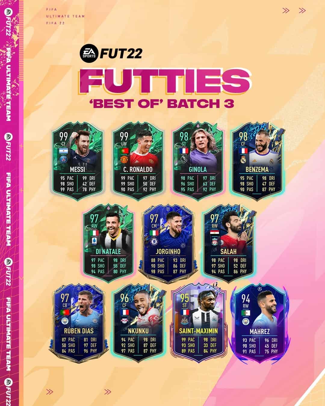 FIFA 22 Batch 3 Best Of FUTTIES è ora disponibile nei pacchetti