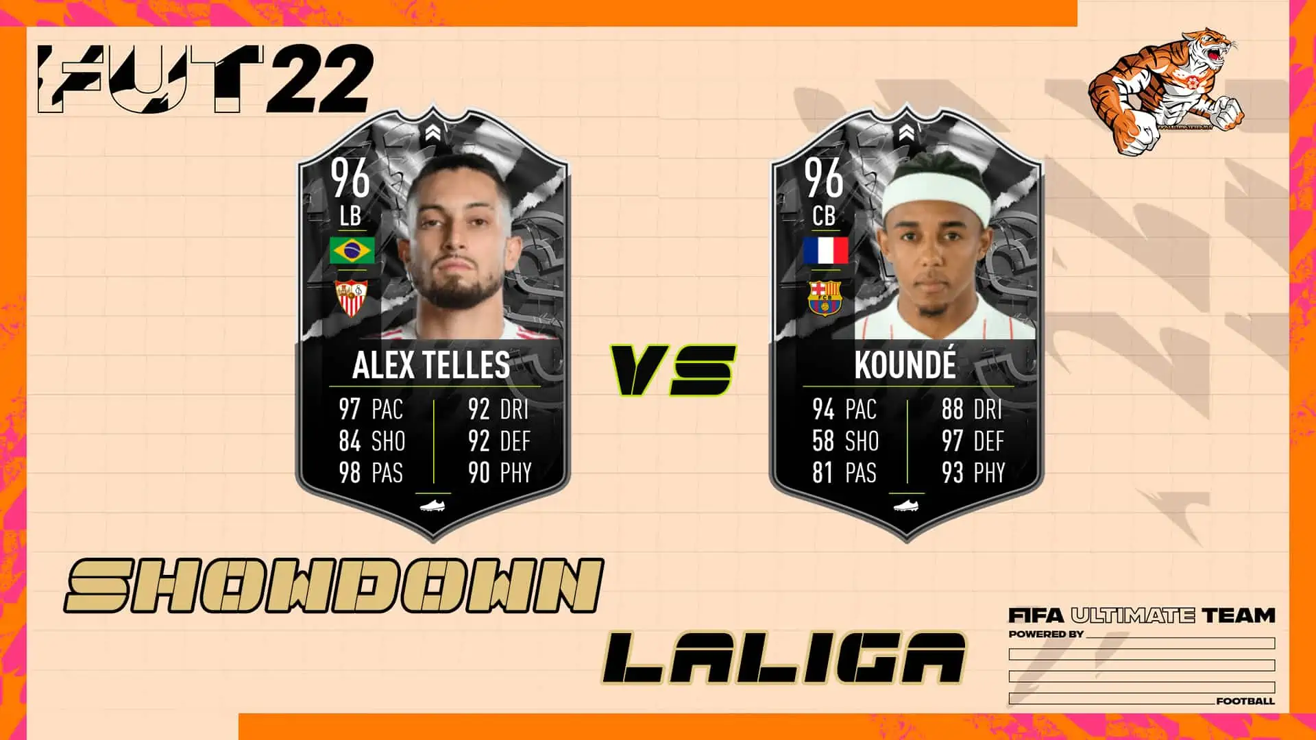 cover showdown telles kounde fifa 22