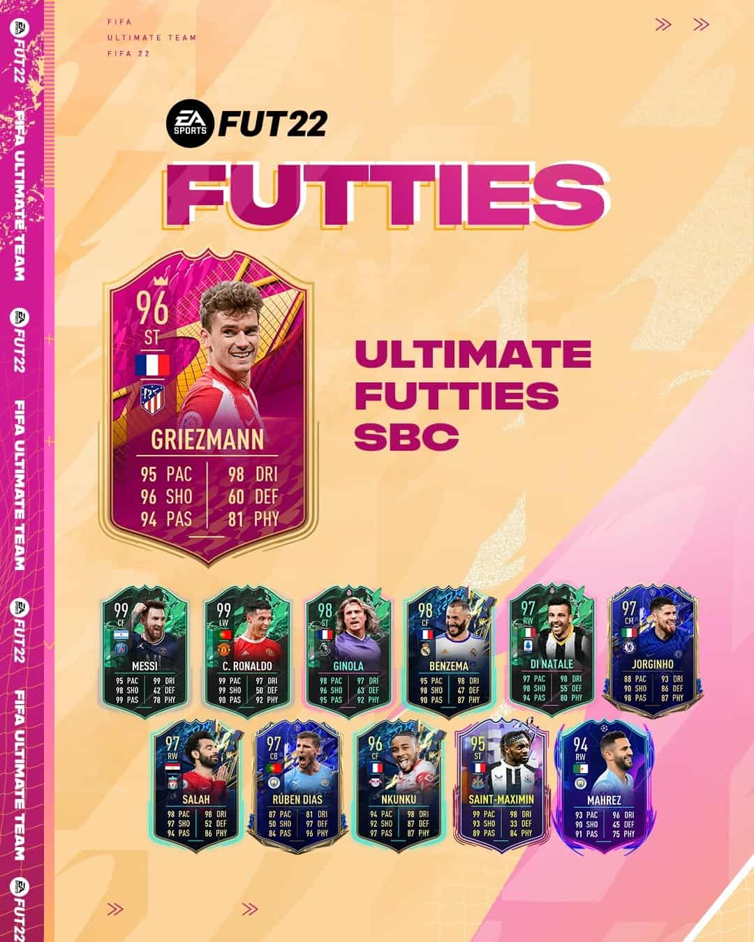 FIFA 22: SBC Antoine Griezmann FUTTIES. Disponibile una nuova carta speciale degli Oscar di FUT FIFA 22: SBC Antoine Griezmann FUTTIES. Disponibile una nuova carta speciale degli Oscar di FUT