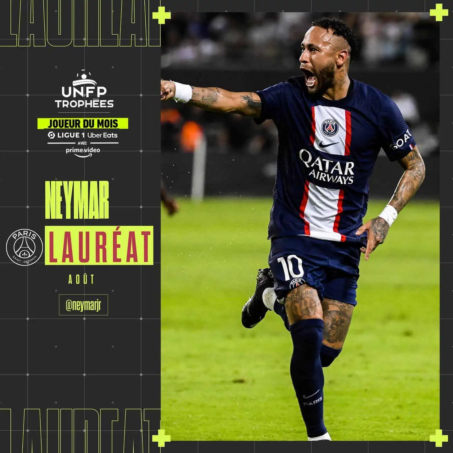 Neymar Jr. FIFA 23 SBC POTM Ligue 1 Agosto.