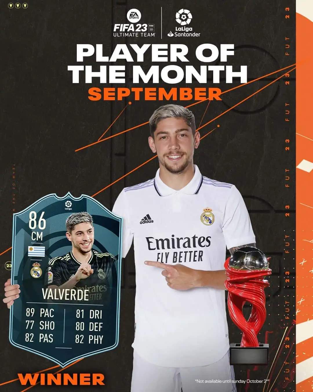 Federico Valverde FIFA 23 SBC POTM LaLiga Settembre.