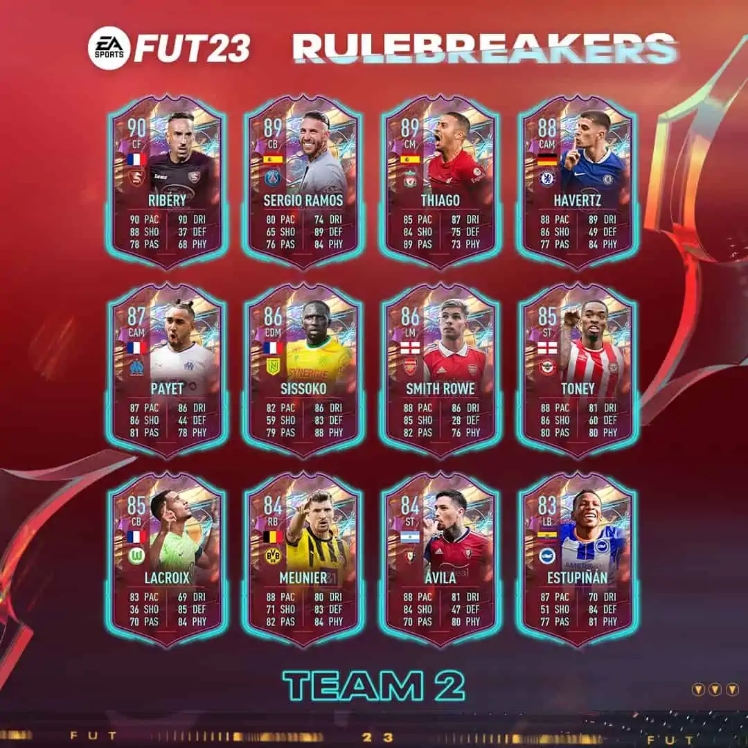 FIFA 23 Team 2 Rulebreakers: Svelata la nuova squadra di Halloween