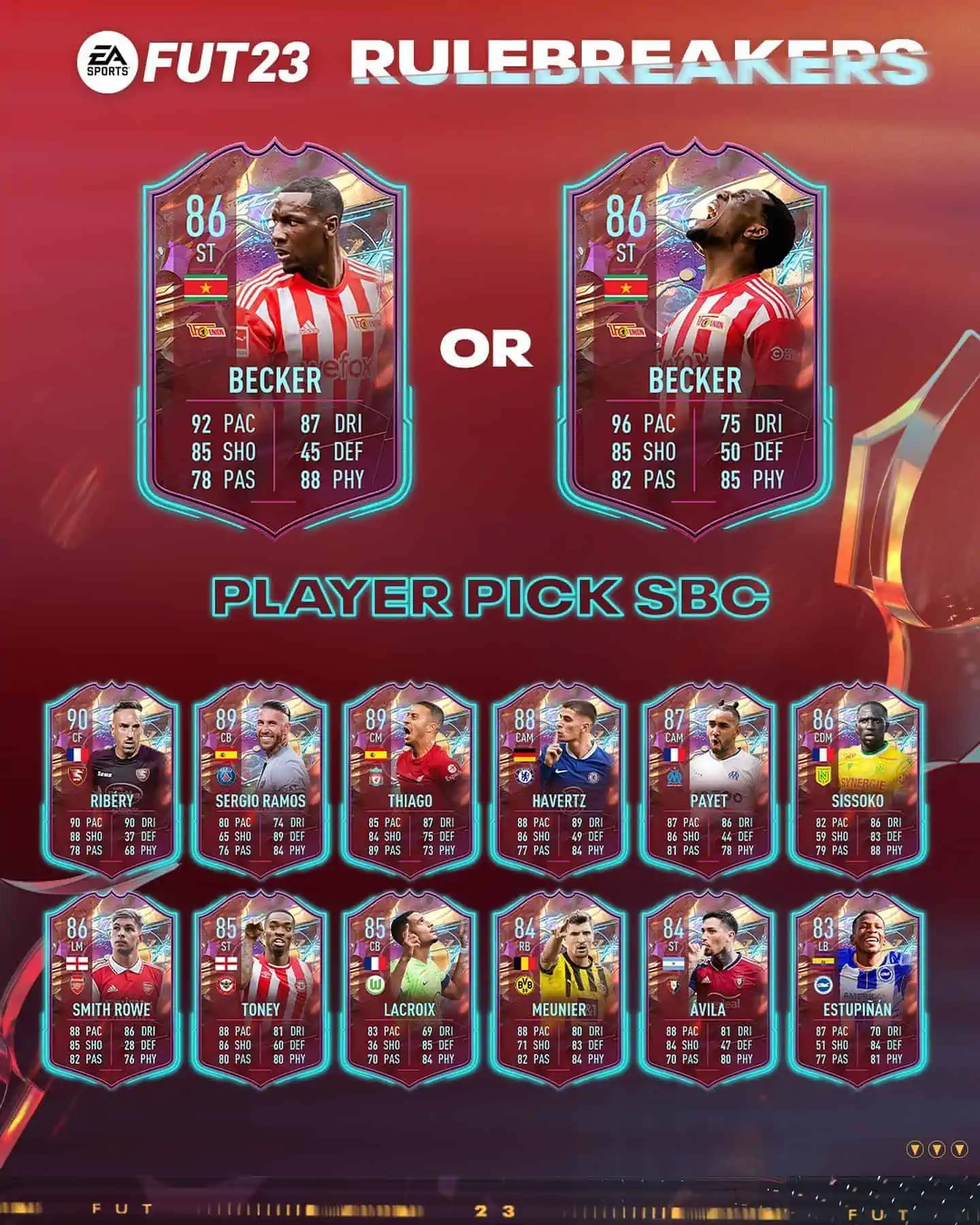 FIFA 23 SBC Sheraldo Becker Rulebreakers: La carta Halloween del surinamese