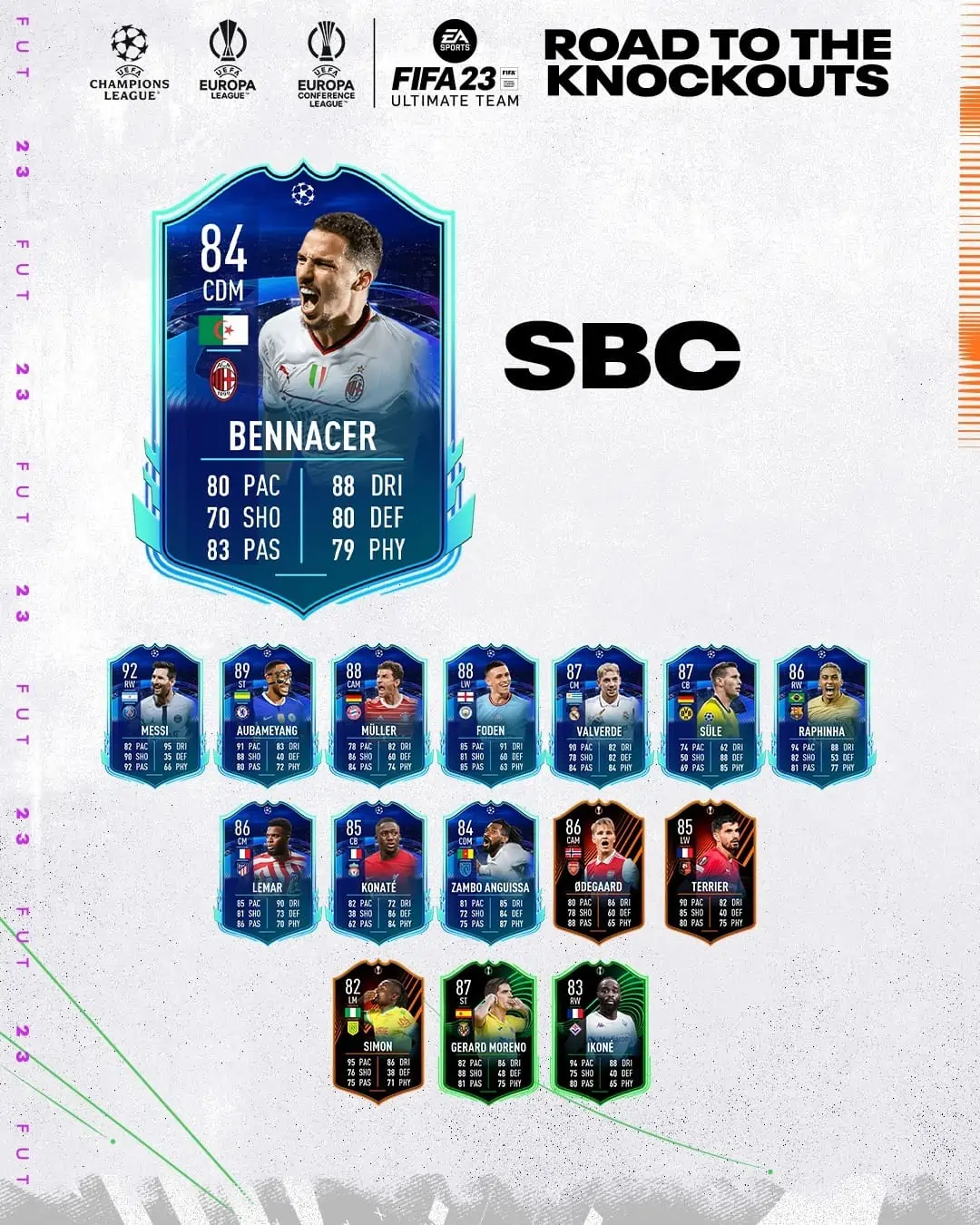 FIFA 23 SBC Ismael Bennacer RTTK: La carta Road To The Knockouts.