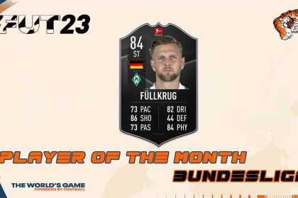 cover potm september Niclas Fullkrug fifa 23