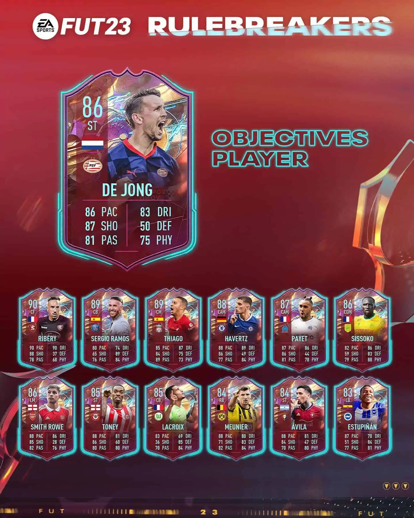 FIFA 23 Obiettivi Luuk De Jong Rulebreakers: La carta Halloween dell'olandese