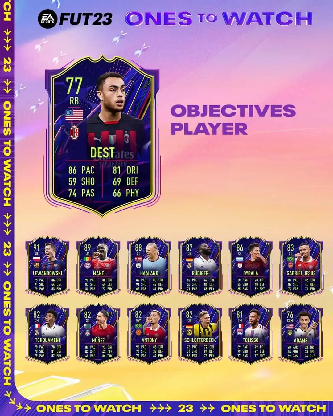 FIFA 23 Obiettivi Sergino Dest OTW.