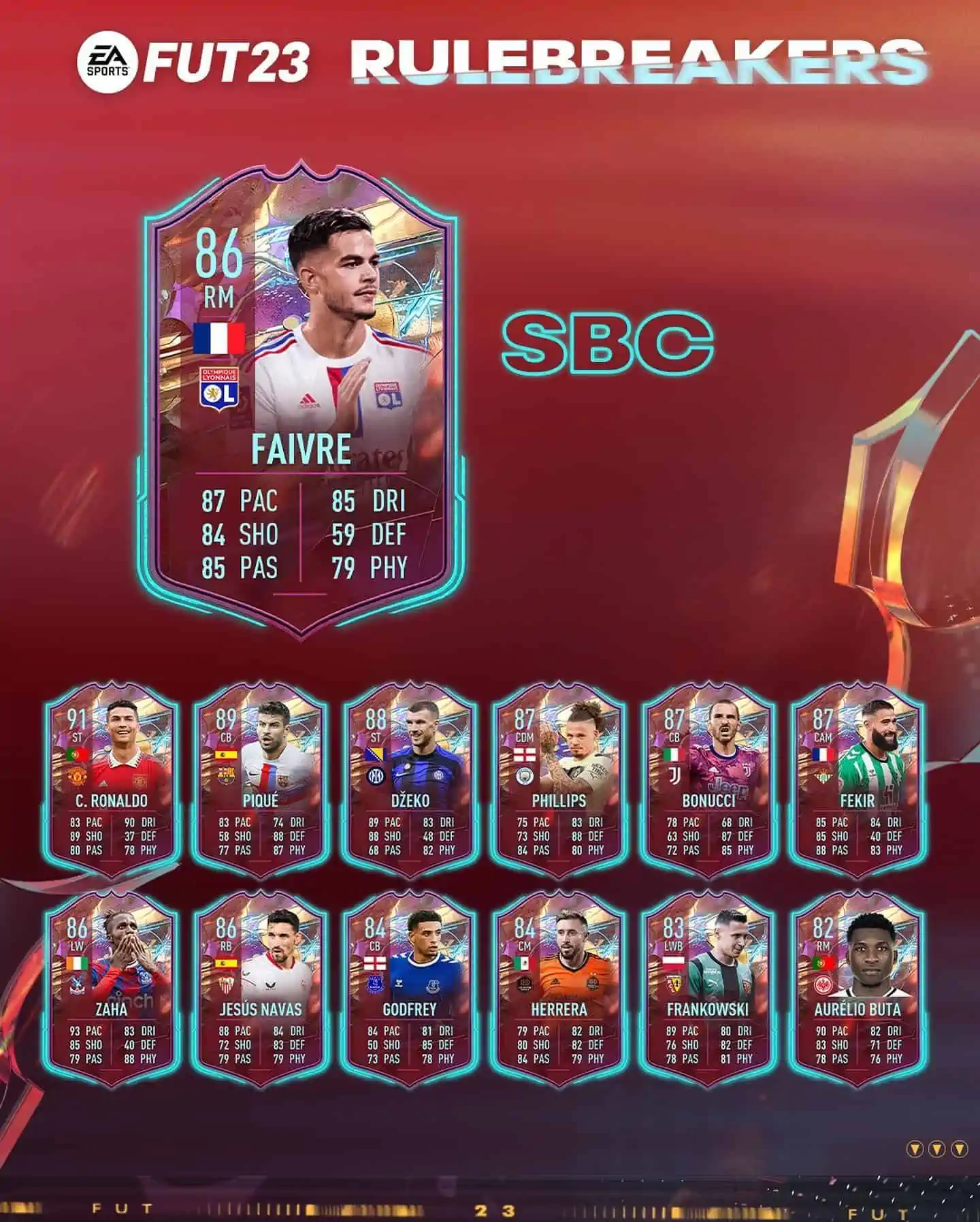 FIFA 23 SBC Romain Faivre Rulebreakers: La carta Halloween.
