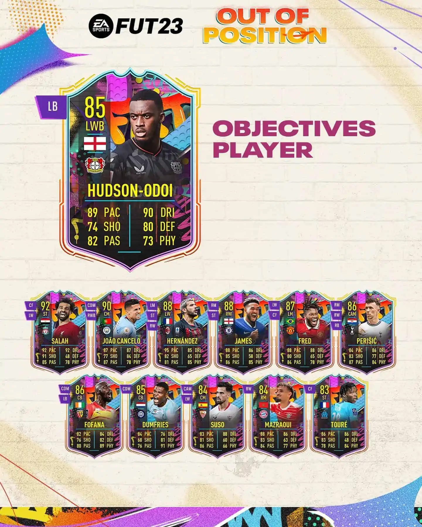 FIFA 23 Obiettivi Callum Hudson-Odoi Fuori Ruolo: La carta Out Of Position dell'inglese