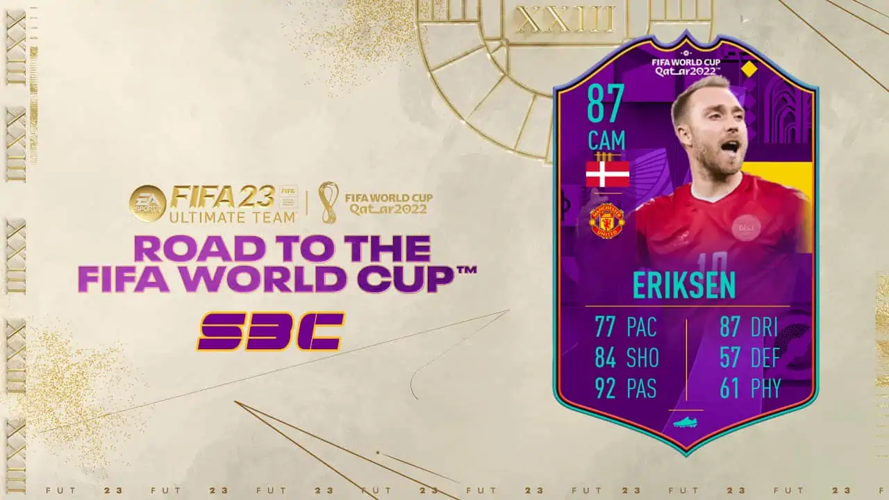 FIFA 23 SBC Christian Eriksen RTFWC: La carta Verso La World Cup del danese