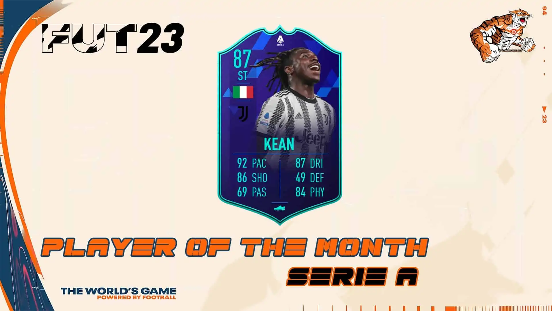 cover potm fifa 23 kean