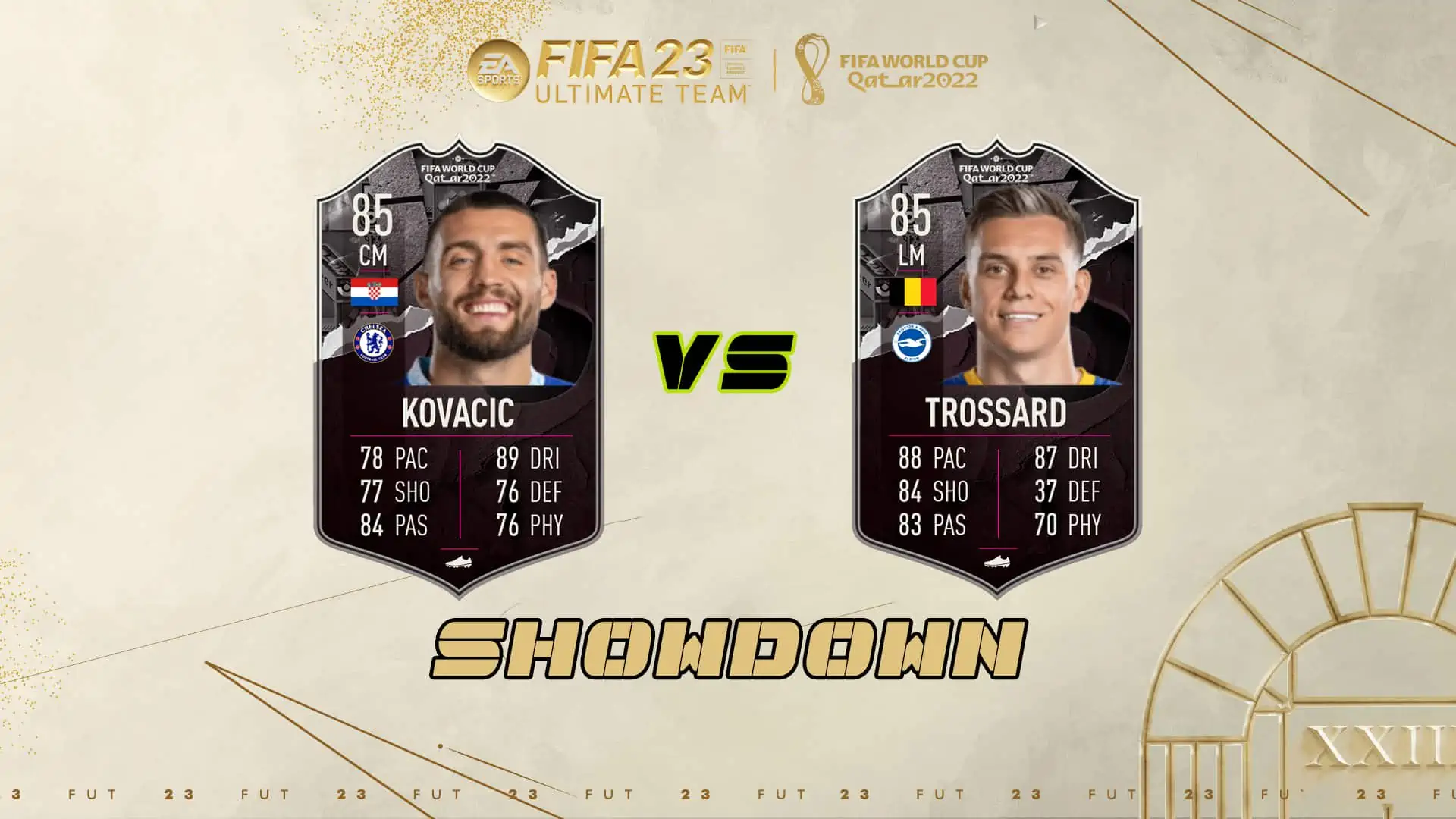FIFA 23 SBC Kovacic VS Trossard Showdown: Disponibili due nuove carte speciali