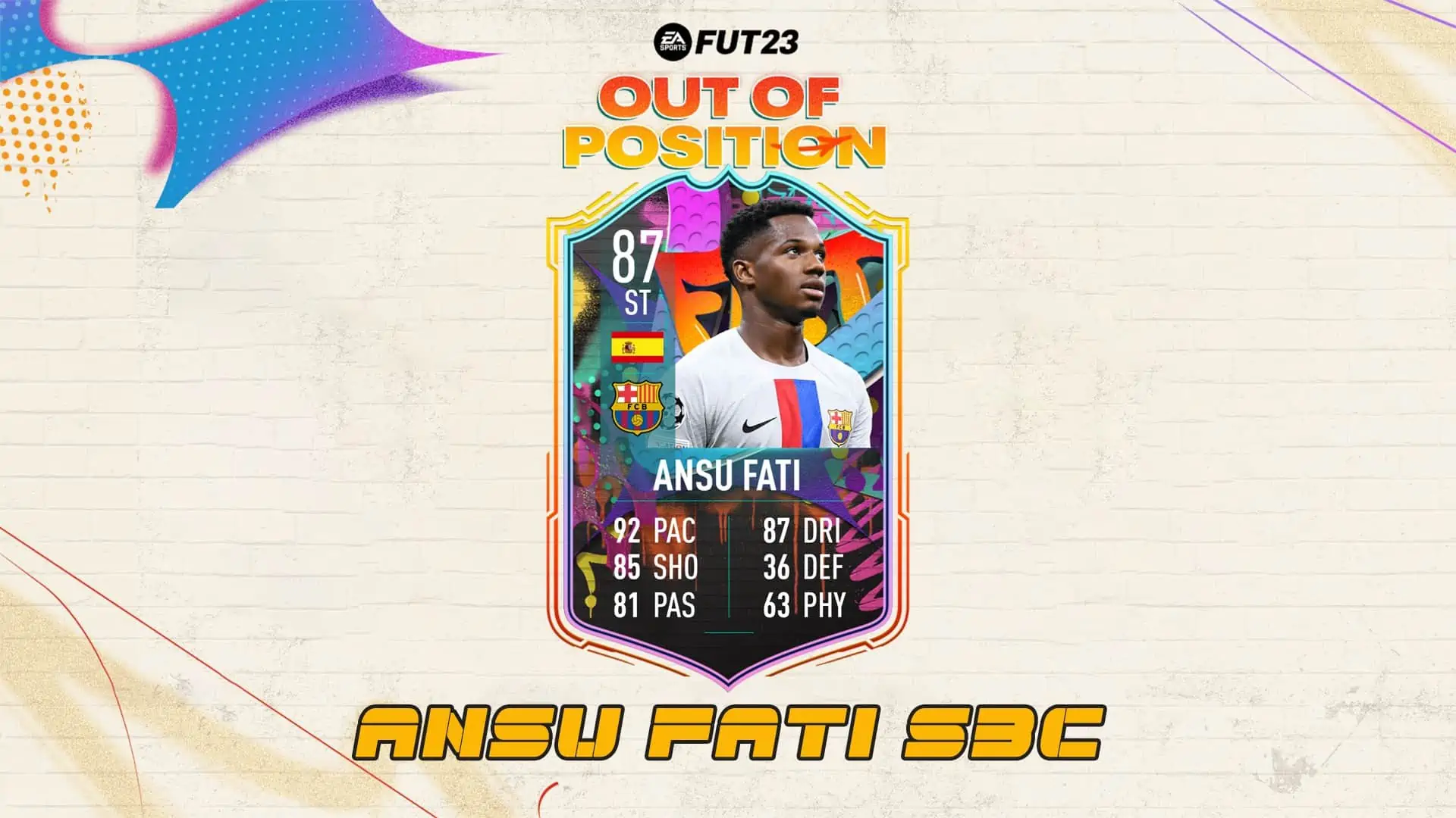 FIFA 23 SBC Ansu Fati Fuori Ruolo: La carta Out Of Position dello spagnolo
