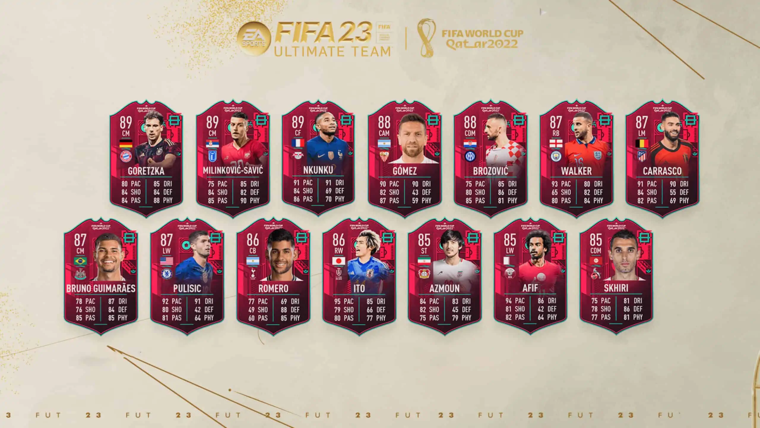 FIFA 23 Path To Glory World Cup Team 2: La nuova squadra Della Coppa Del Mondo.