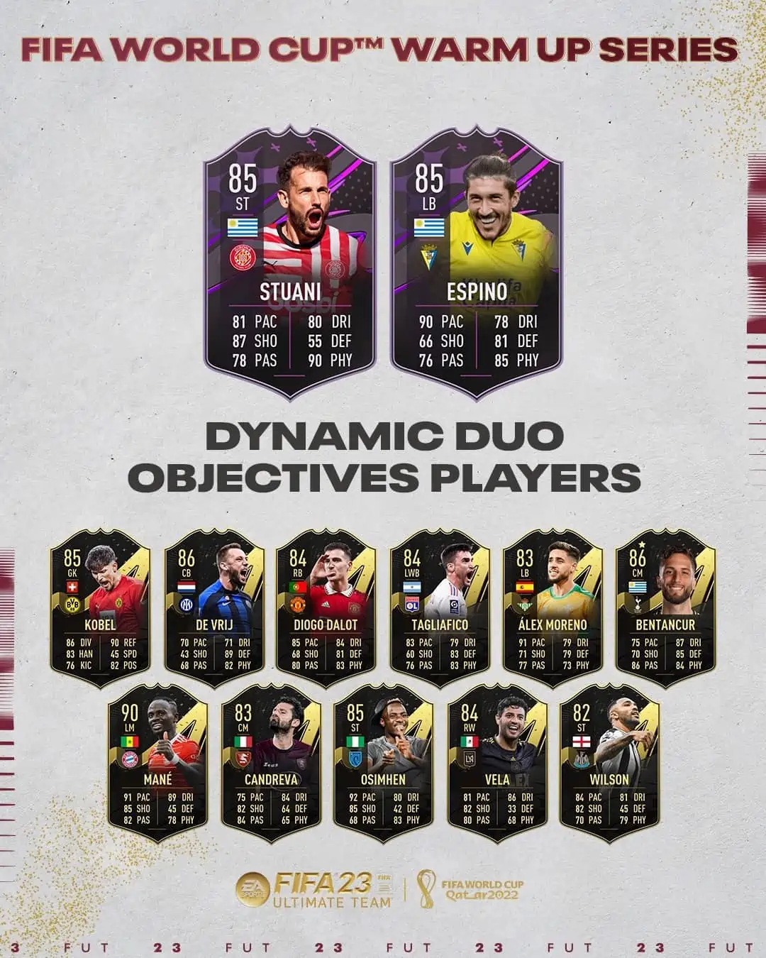 FIFA 23 Obiettivi Stuani e Espino Coppia D'Assi.