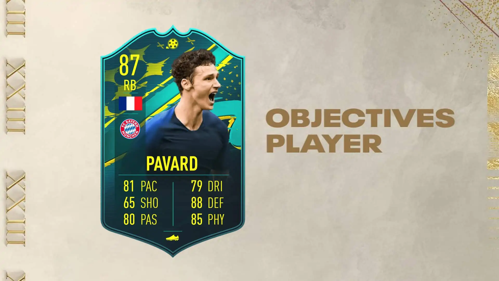 FIFA 23 Obiettivi Benjamin Pavard Moments: La carta speciale del difensore francese.