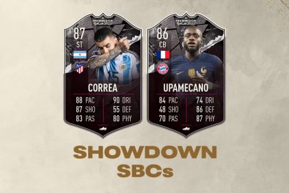 cover sbc correa upamecano showdown fifa 23