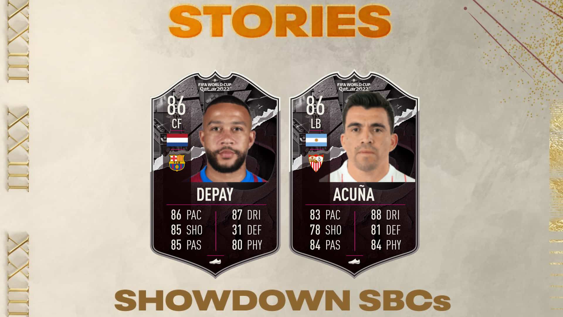 FIFA 23 SBC Depay VS Acuna Showdown: Disponibili due nuove carte speciali