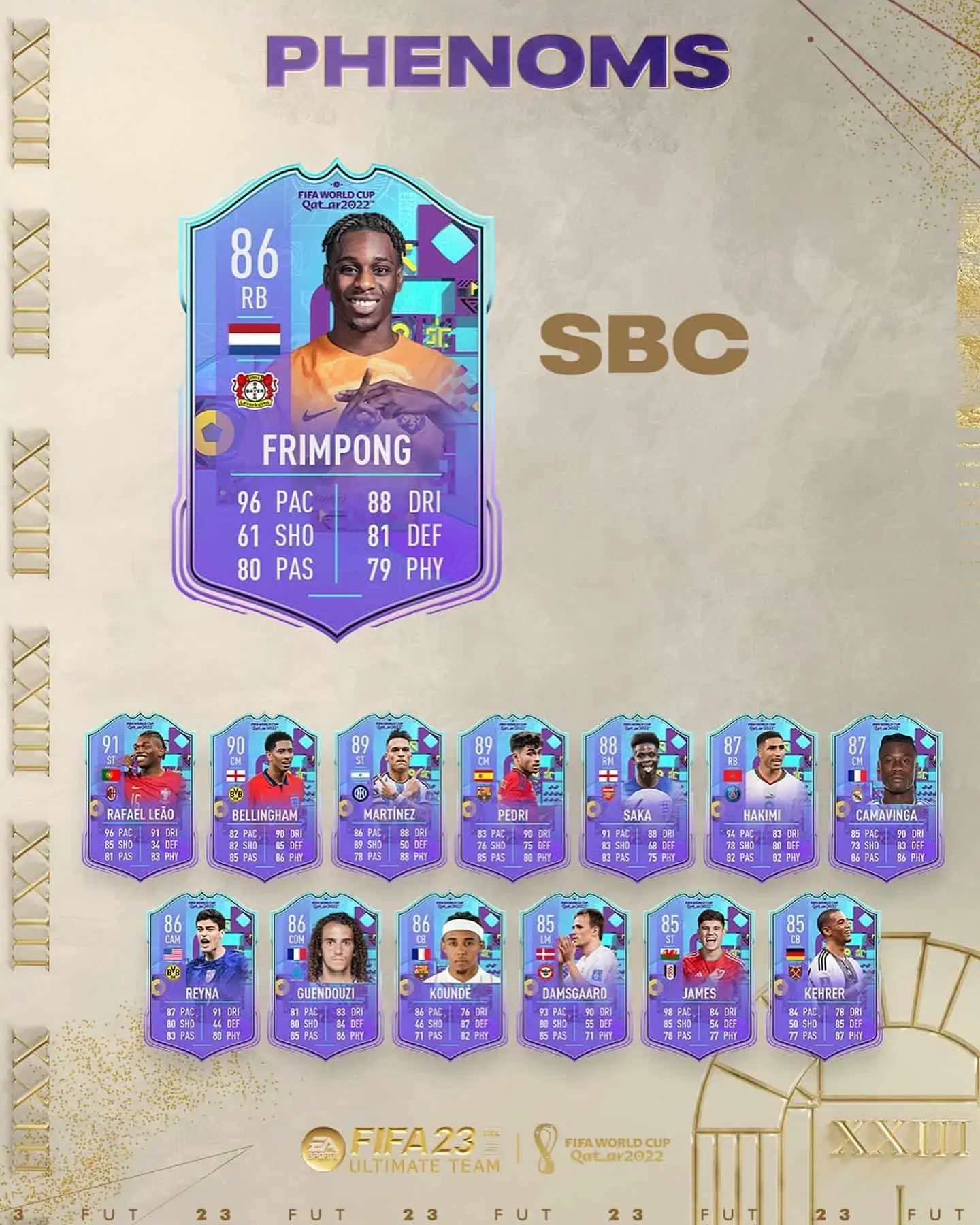FIFA 23 SBC Jeremie Frimpong Phenoms: La carta Fenomeno del difensore olandese