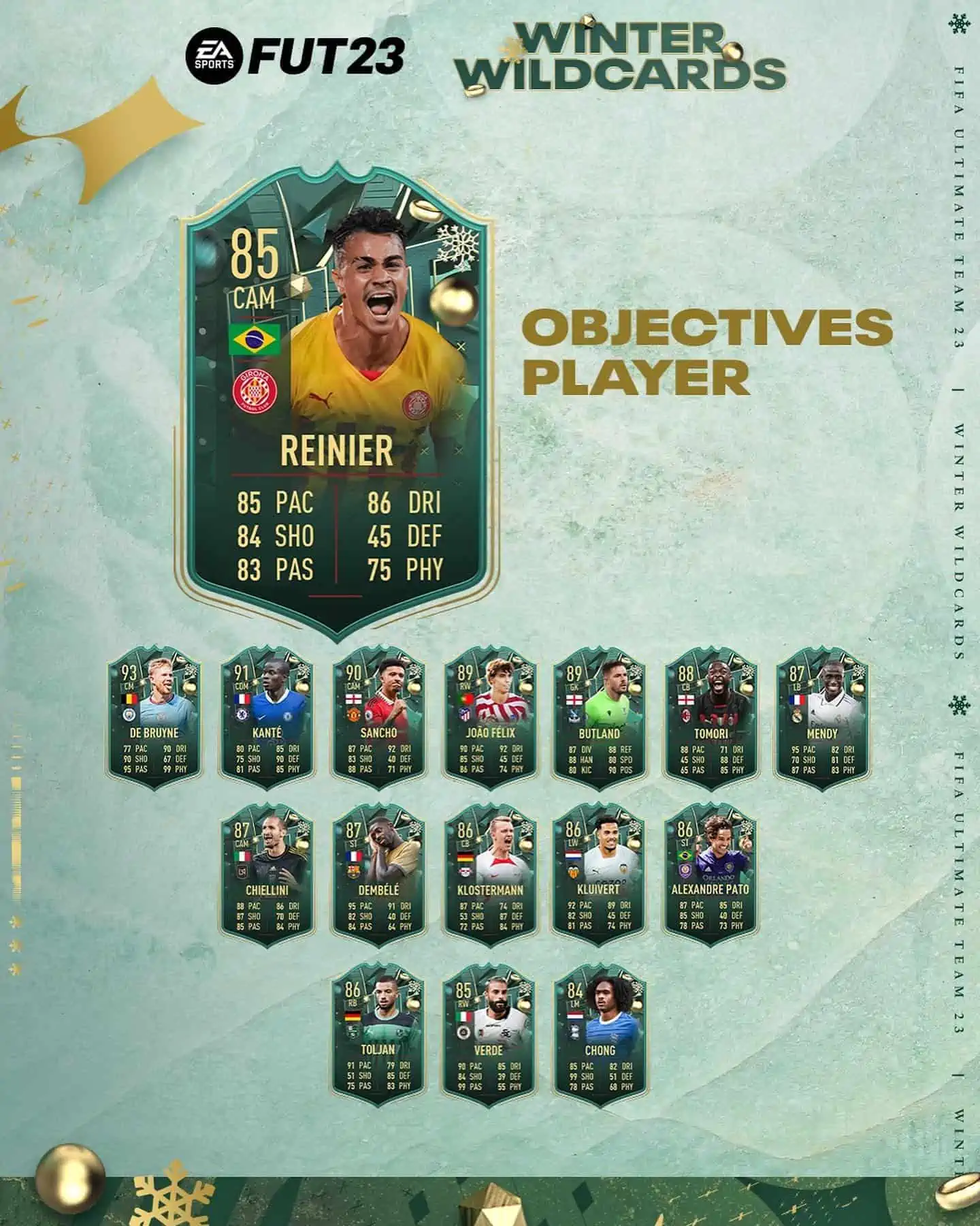FIFA 23 Obiettivi Reinier Winter Wildcards: La carta Jolly Invernali del brasiliano