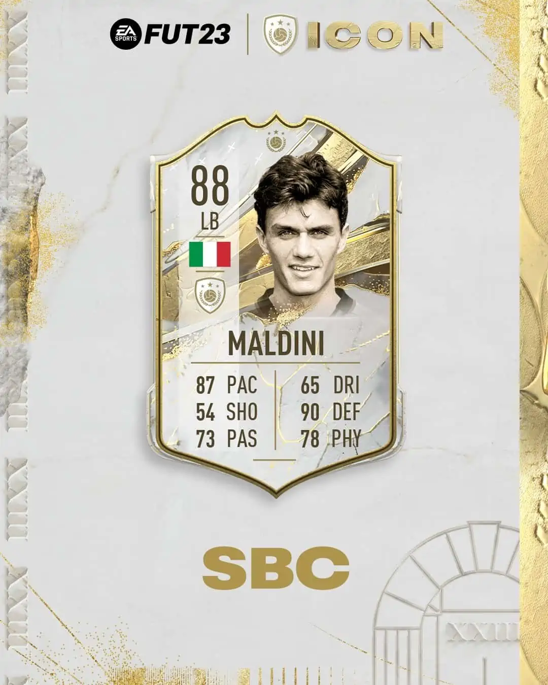 FIFA 23 SBC Paolo Maldini Base Icon: Disponibile una nuova Sfida Creazione Rosa.