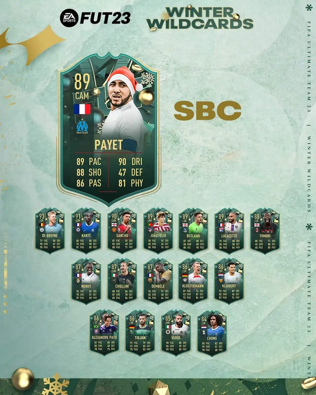 FIFA 23 SBC Dimitri Payet Winter Wildcards: La carta Jolly Invernali del frencese.