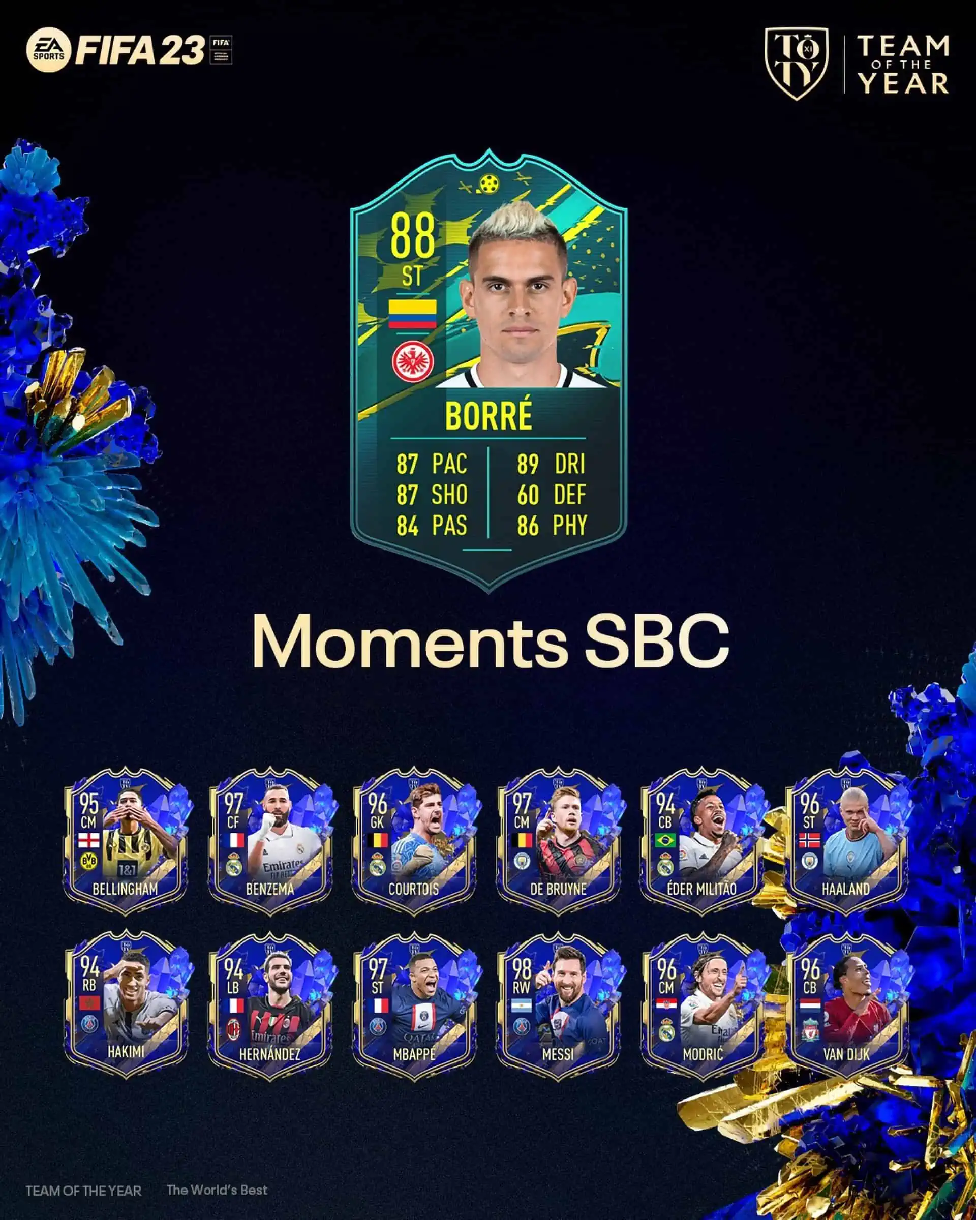 FIFA 23 SBC Rafael Borre Moments: La carta speciale dell'attaccante colombiano.