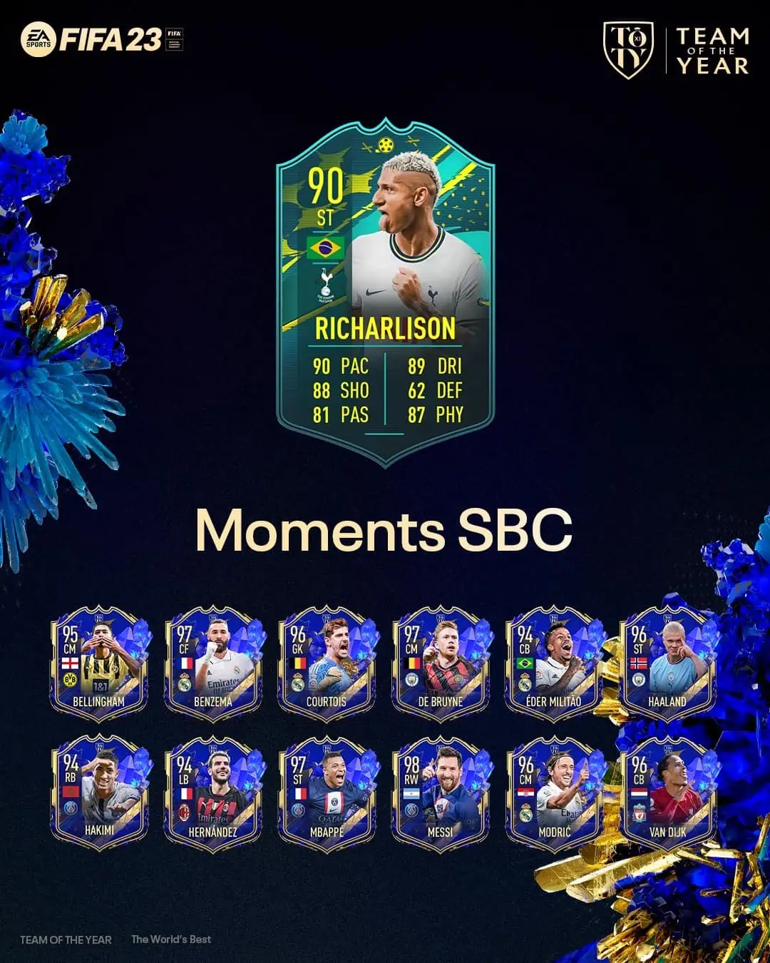 FIFA 23 SBC Richarlison Moments: La carta speciale dell'attaccante brasiliano.