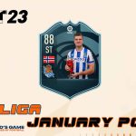 cover Sorloth potm laliga janaury mini fifa23