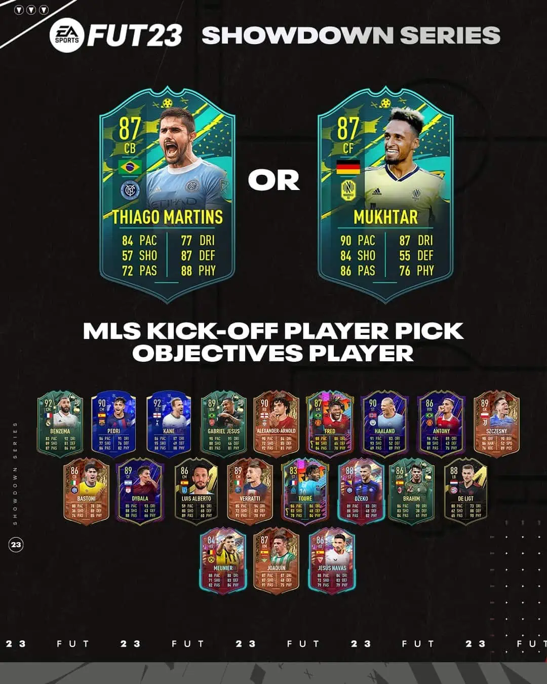 FIFA 23 Obiettivi Thiago Martins & Mukhtar Moments: Giocatore Momenti MLS A Scelta.