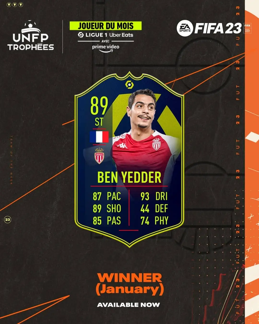 FIFA 23 SBC Wissam Ben Yedder POTM Gennaio: Player Of The Month della Ligue 1.
