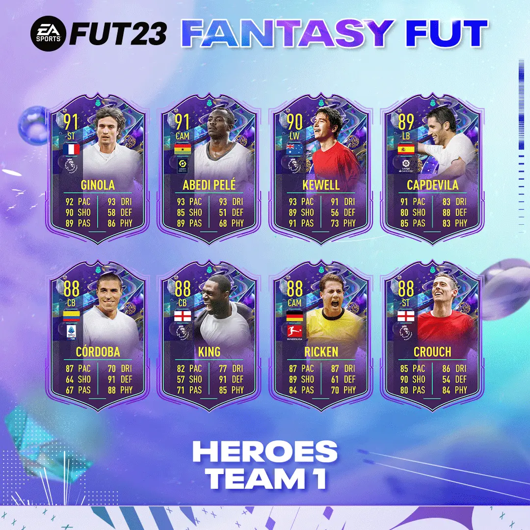 FIFA 23 Team Eroi Fantasy FUT: La nuova squadra disponibile nei pacchetti dal 3 Marzo.