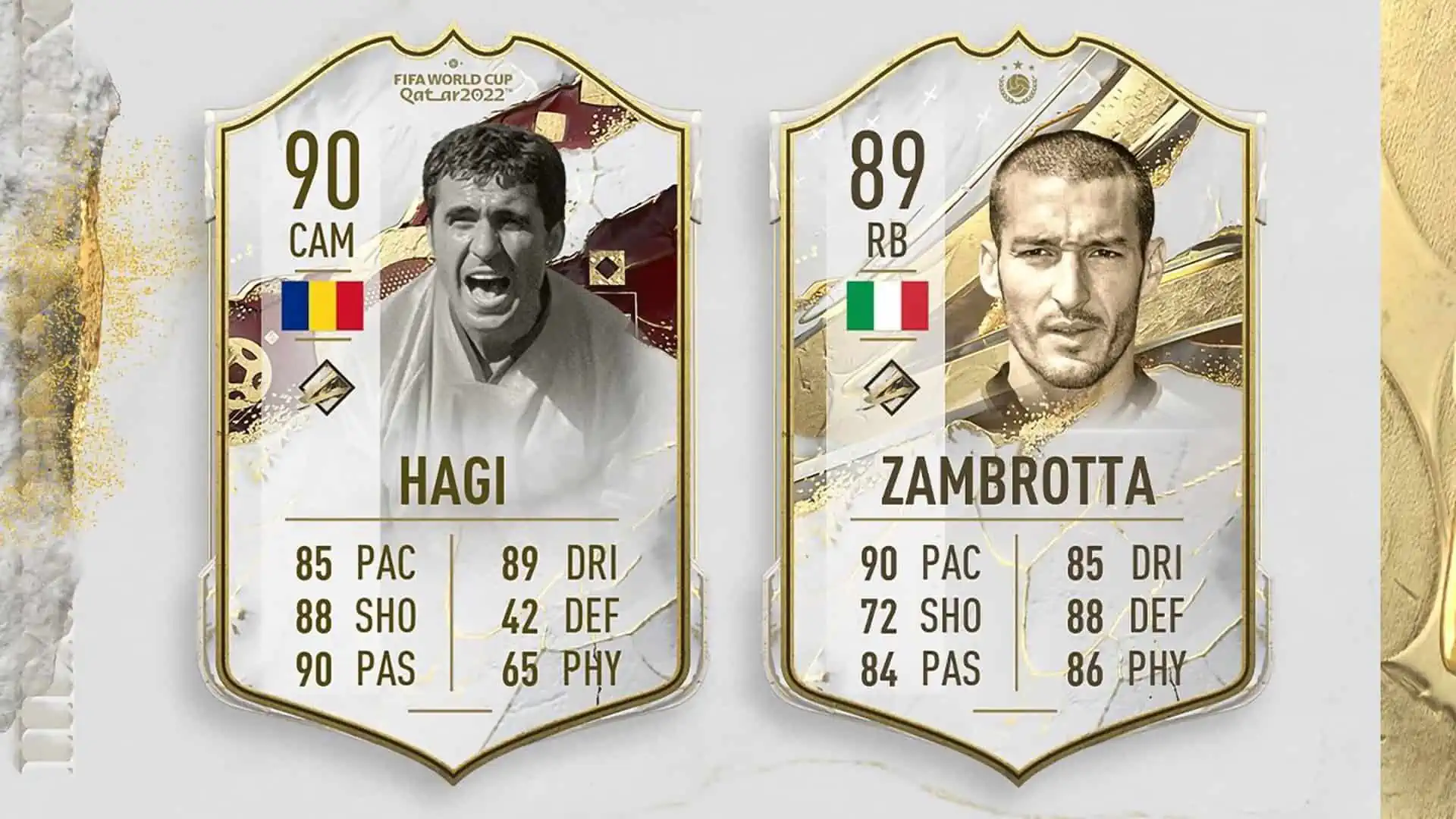 cover sbc zambrotta hagi icon fifa 23