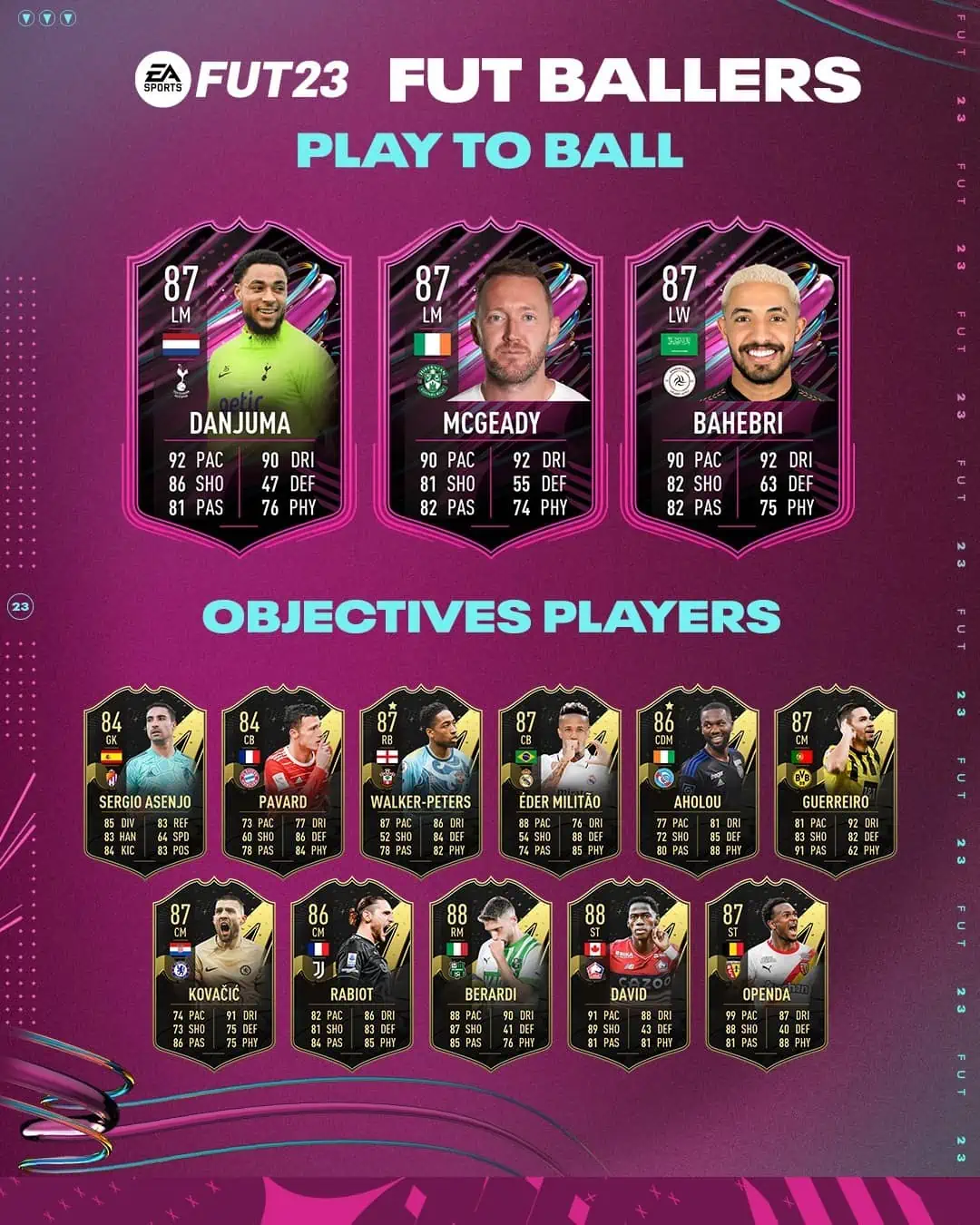 FIFA 23 Obiettivi Danjuma, McGeady e Bahebri FUT Ballers: Gioca Per Vincere.