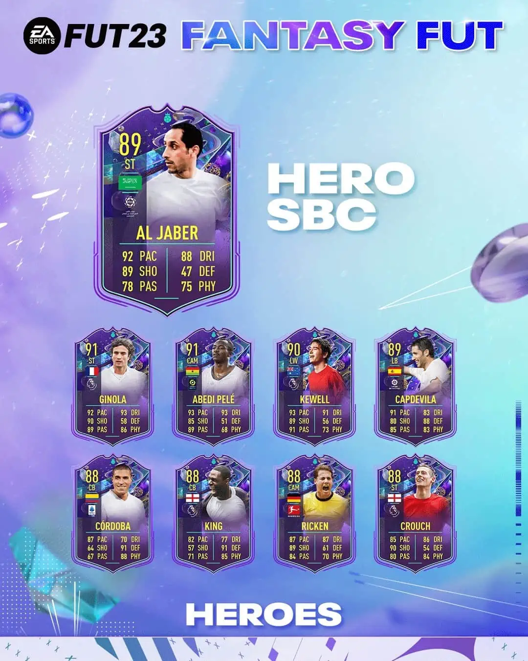 FIFA 23 SBC Sami Al-Jaber Eroe Fantasy FUT: Annunciata la carta dell'attaccante saudita.