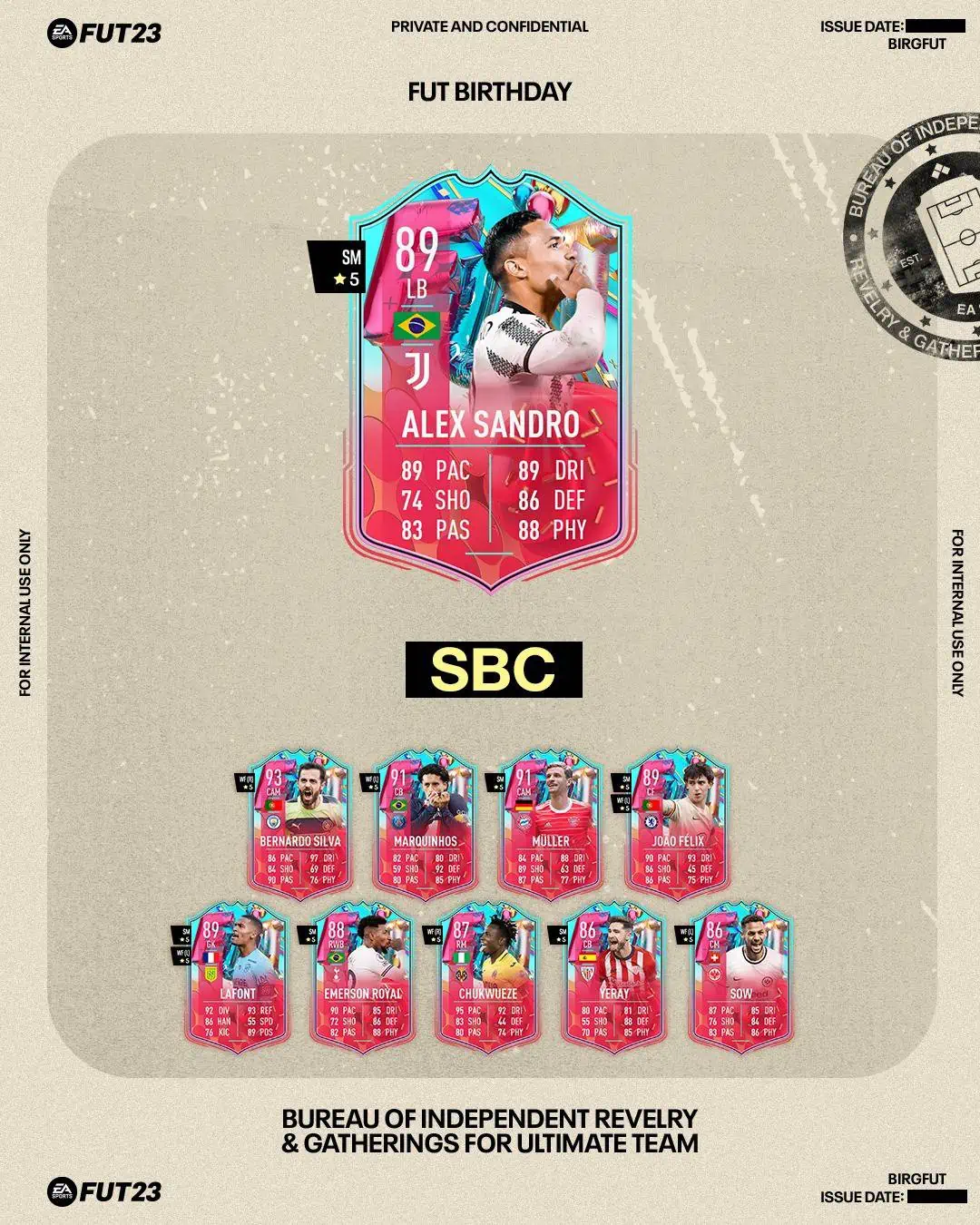 FIFA 23 SBC Alex Sandro FUT Birthday: Disponibile la carta speciale del brasiliano.
