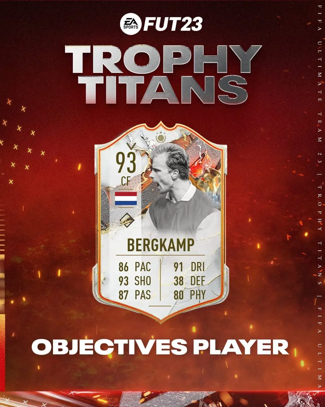 FIFA 23 Obiettivi Dennis Bergkamp Trophy Titans: Disponibile la carta speciale dell'olandese.