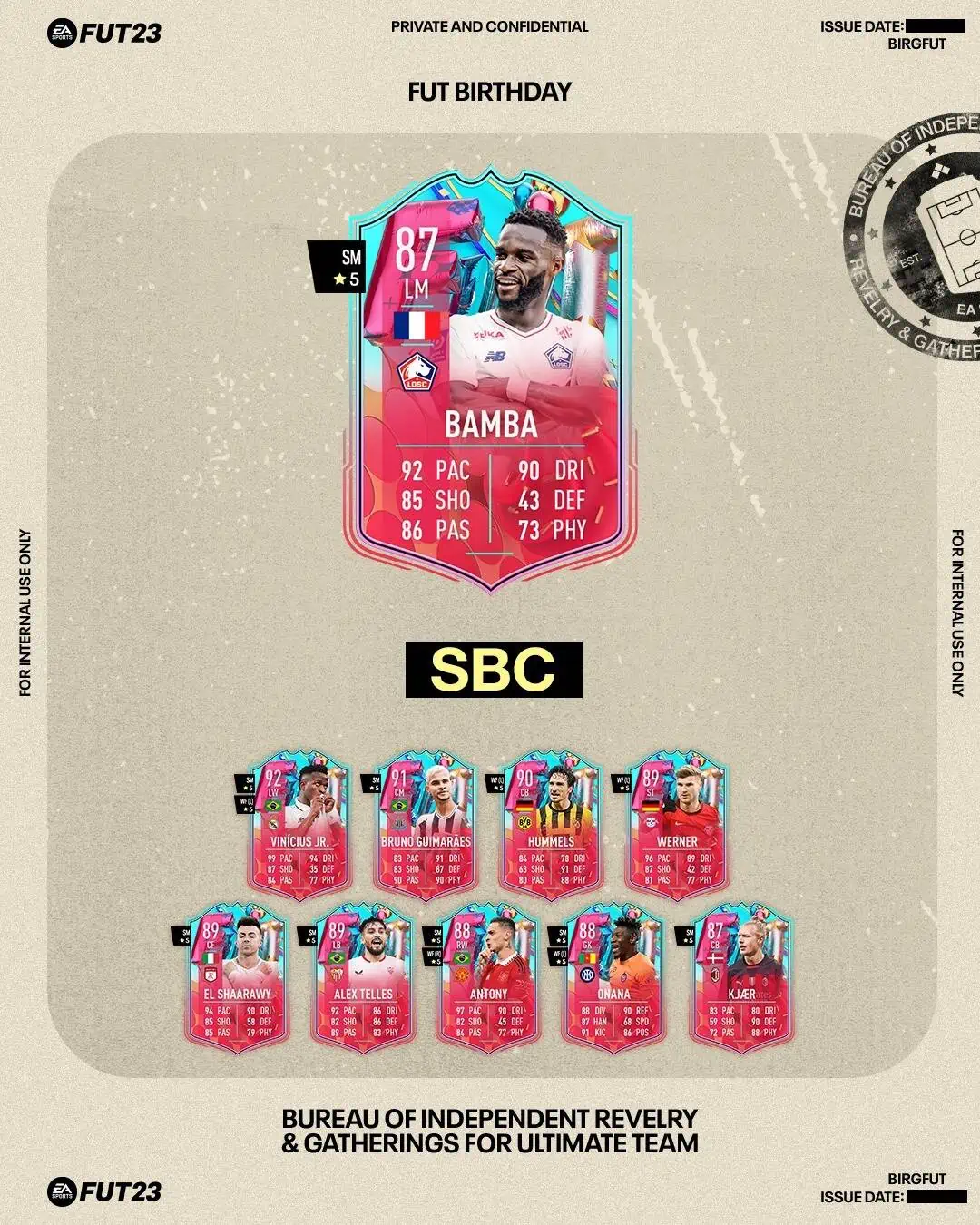 FIFA 23 SBC Jonathan Bamba FUT Birthday: Disponibile la carta speciale del francese.