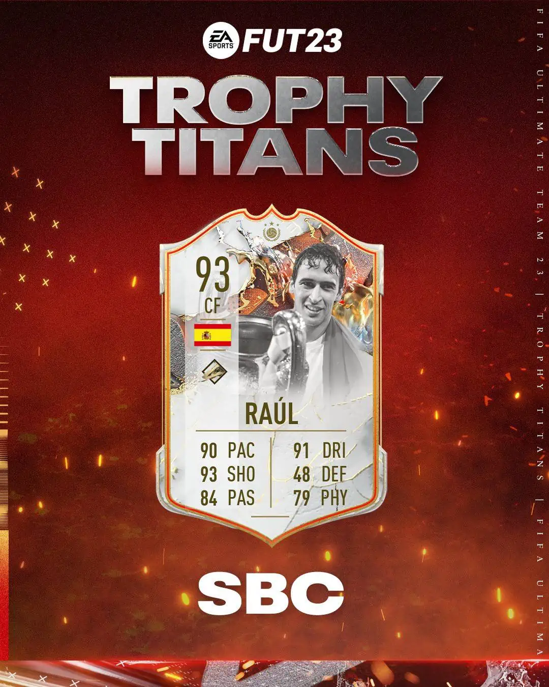 FIFA 23 SBC Raul Trophy Titans: Disponibile la carta speciale dello spagnolo.