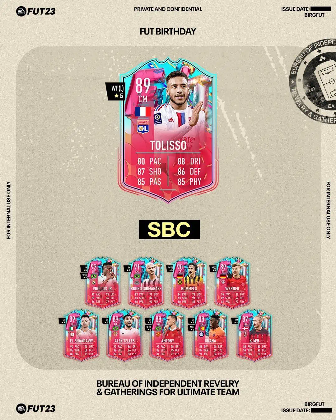 FIFA 23 SBC Corentin Tolisso FUT Birthday: Svelata la carta speciale del francese.