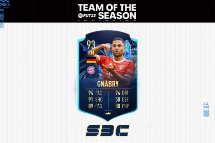 cover sbc Gnabry TOTS Moments Fifa 23