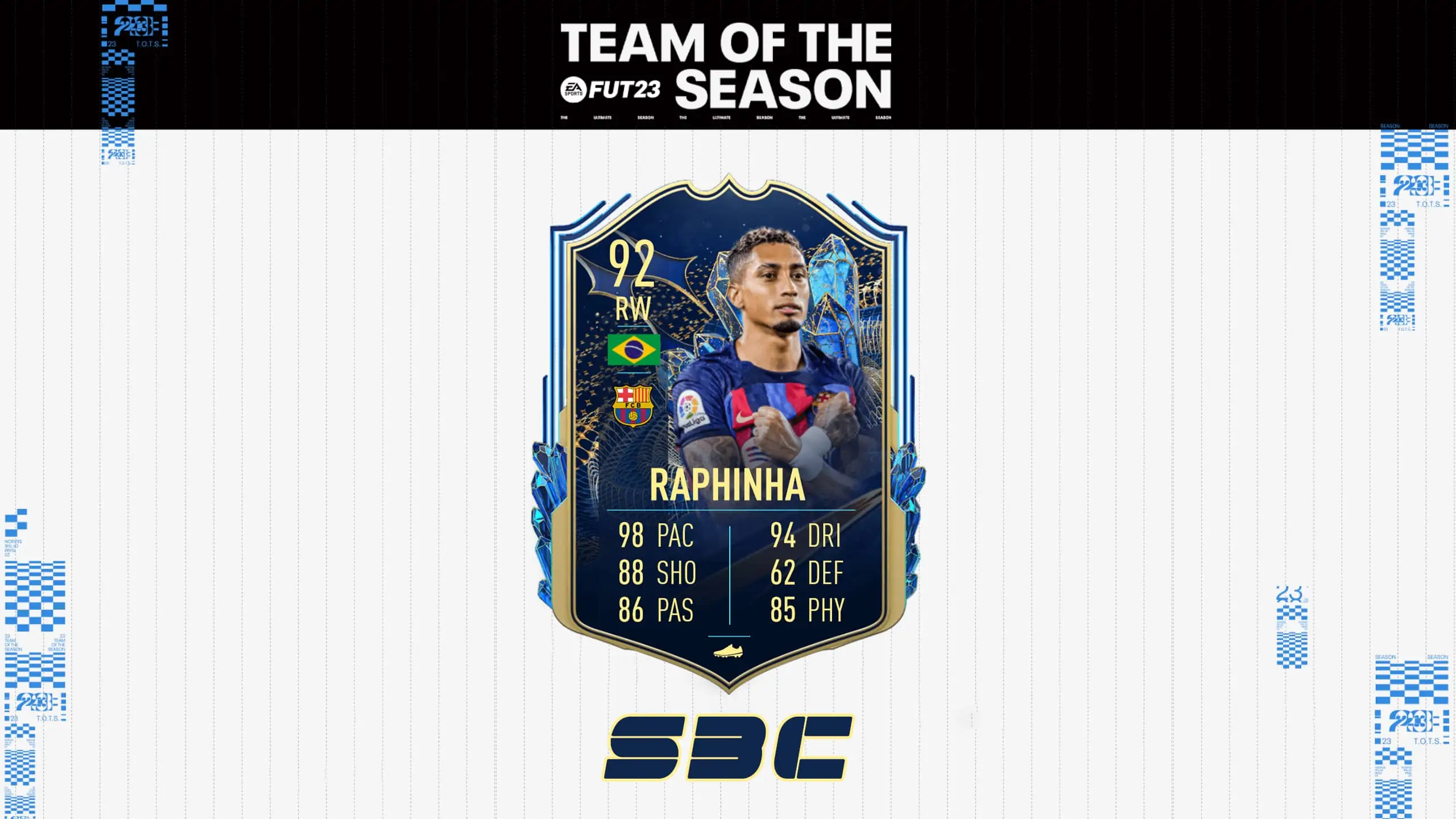FIFA 23 SBC Raphinha TOTS: Disponibile la carta Team Of The Season.