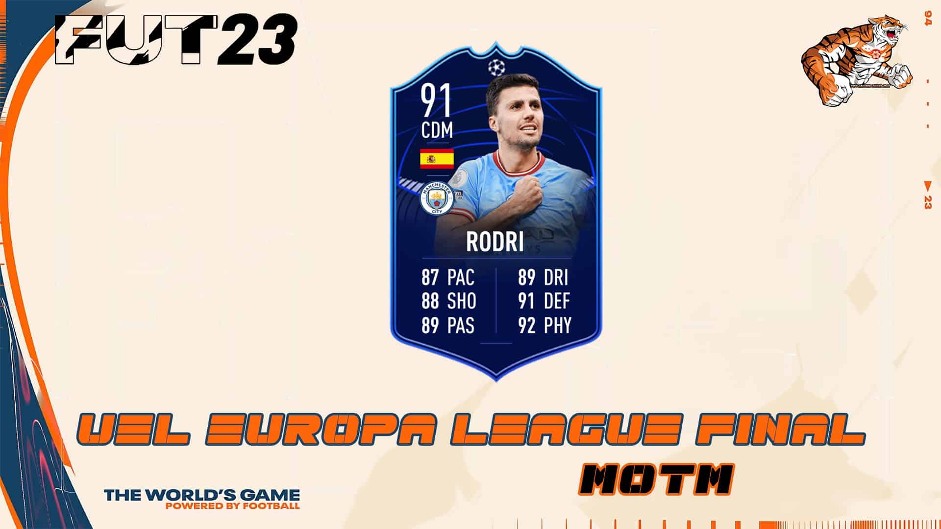 Fifa 23 SBC Rodri MOTM Champions League