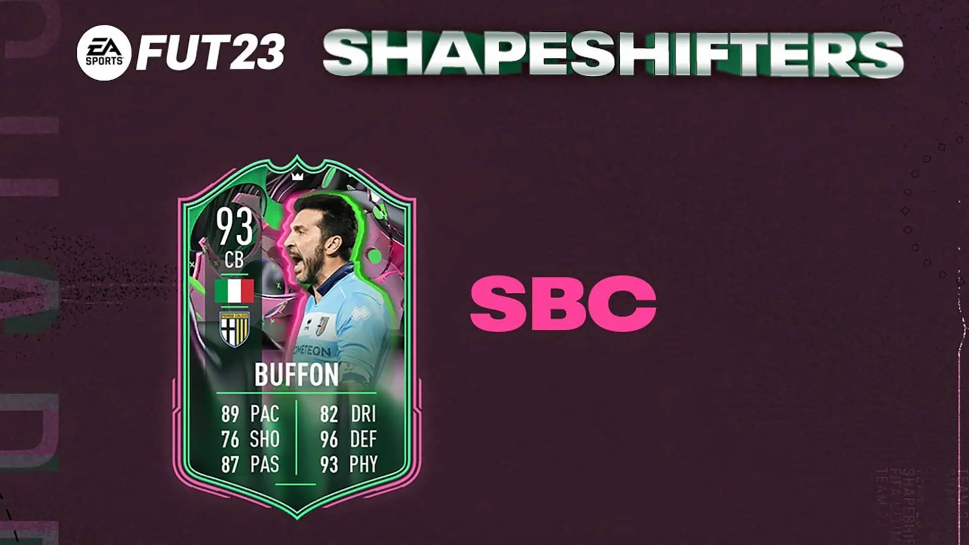 cover sbc buffon shapeshifter fifa 23