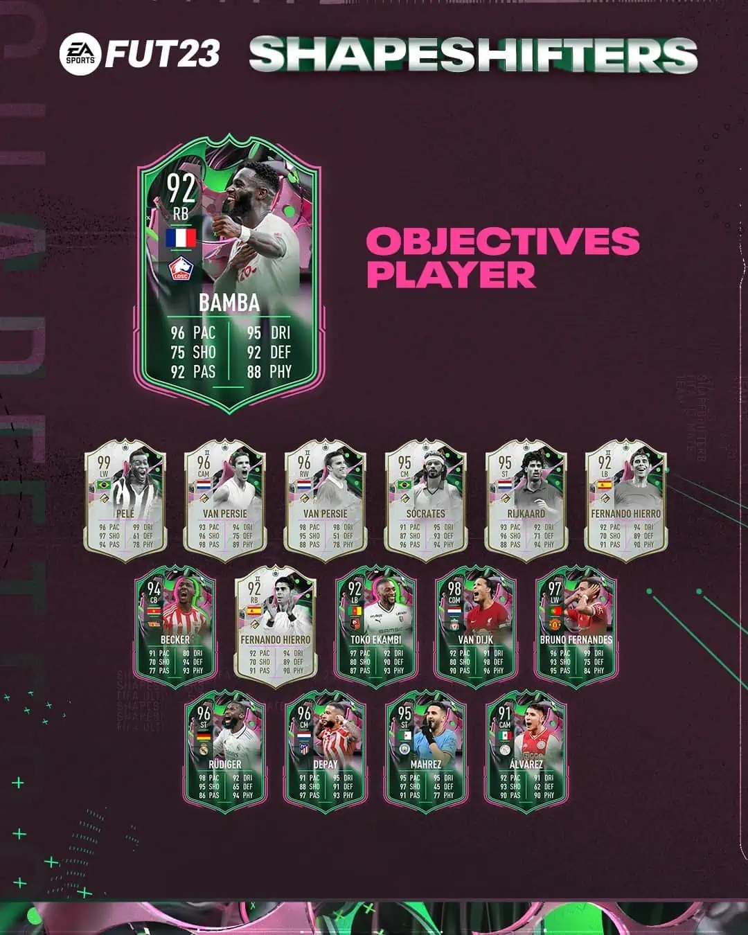 FIFA 23 Obiettivi Jonathan Bamba ShapeShifters: Disponibile La Carta Mufaforma.