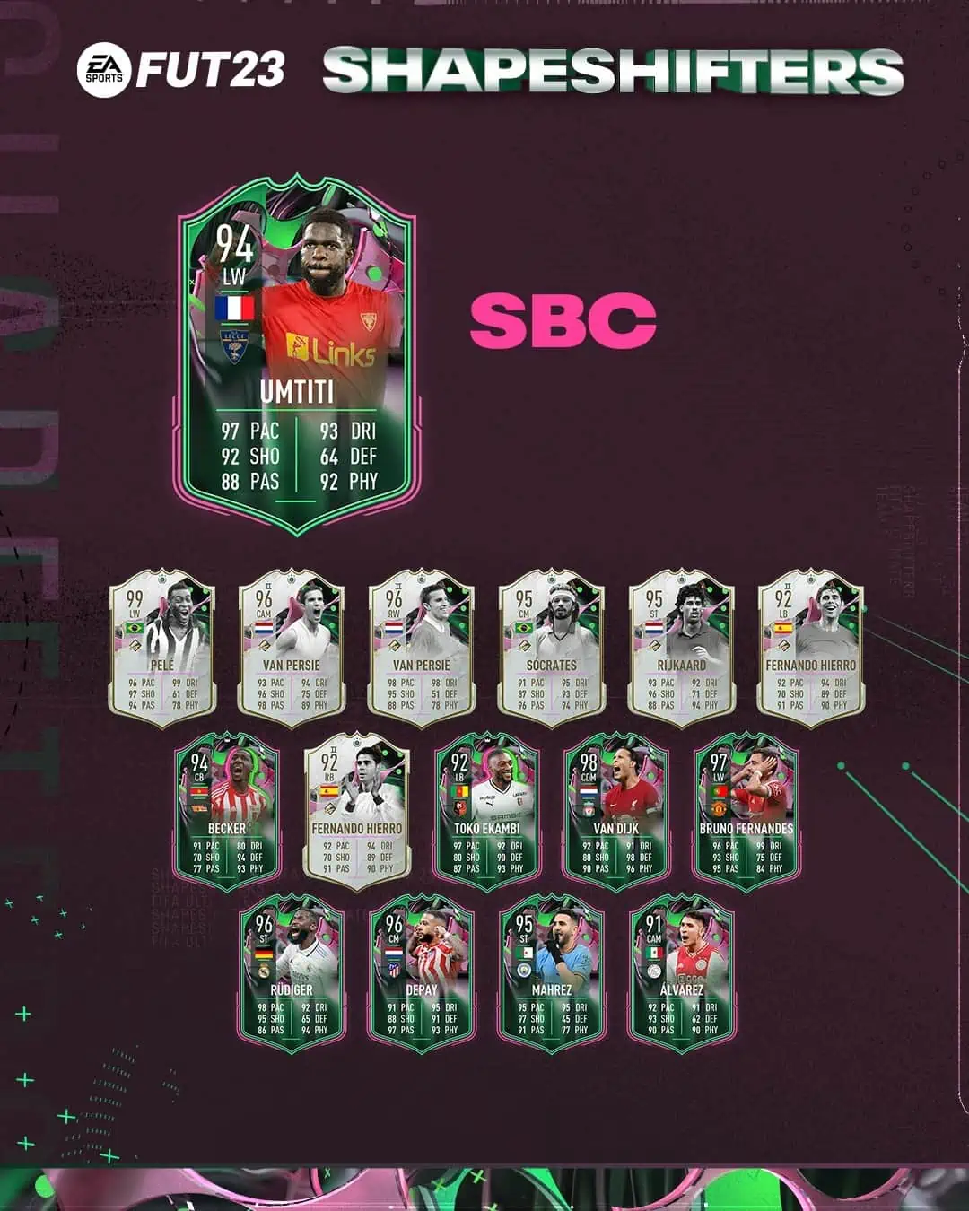 FIFA 23 SBC Samuel Umtiti ShapeShifters: Disponibile La Carta Mufaforma.